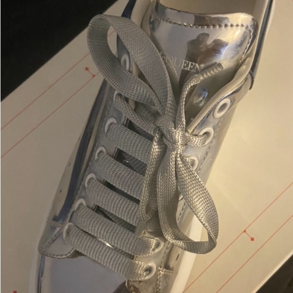 Silver Metallic Sneakers